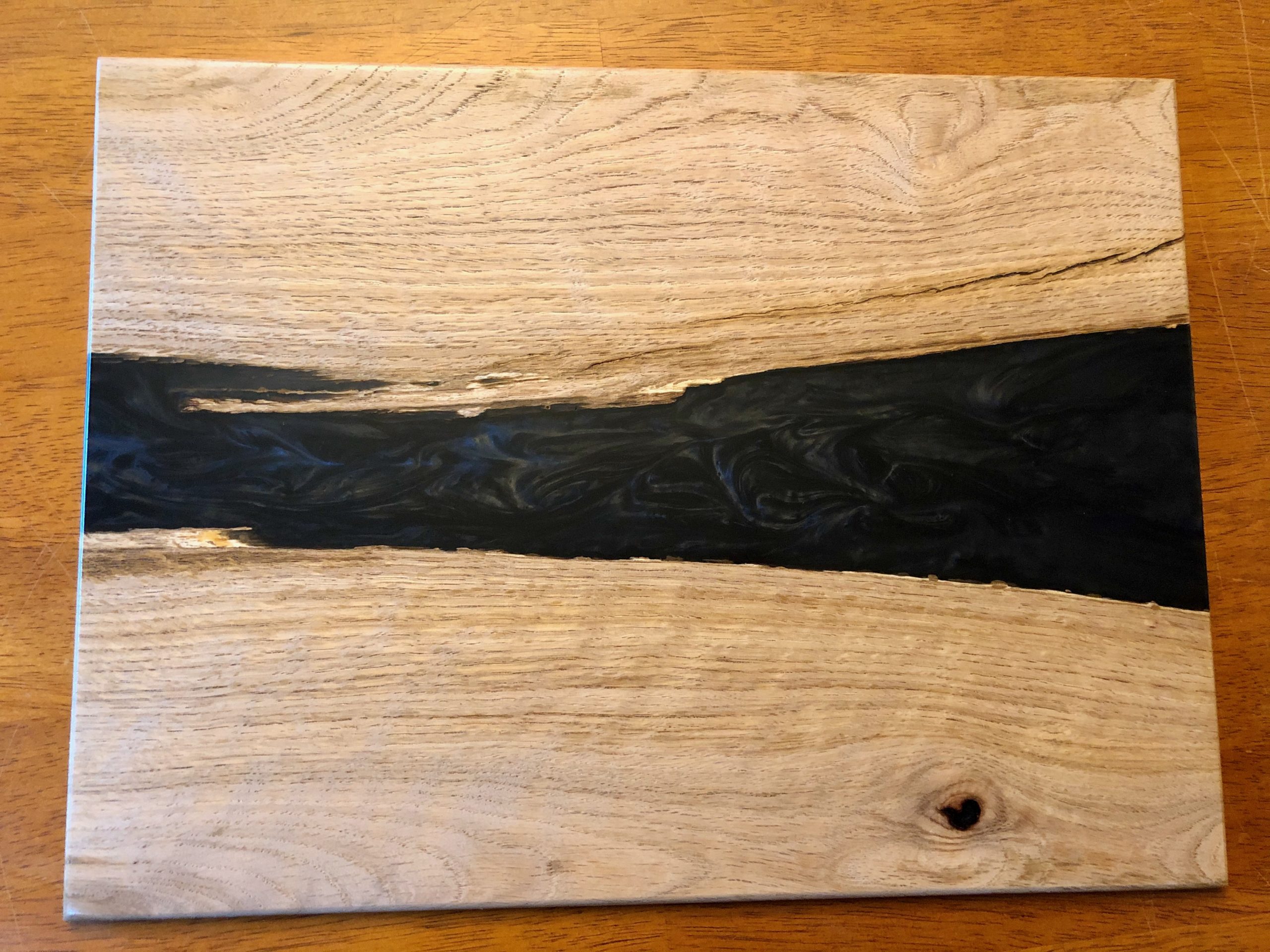 Blue Epoxy and Wood Placemats – Corbin's Workshop - Woodworking & Art by  Corbin Dunn